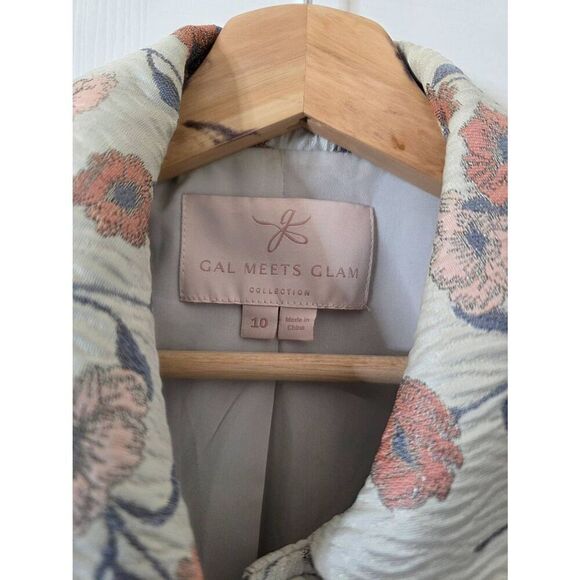 Gal Meets Glam Lola Dancing Daisy Jacquard Jacket 10 - Picture 6 of 10